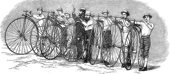 The Start of the Bath to London Bicycle Race, 1874