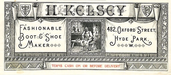 Stationery, H Kelsey, Cobbler, Fashionable Boot & Shoe Maker