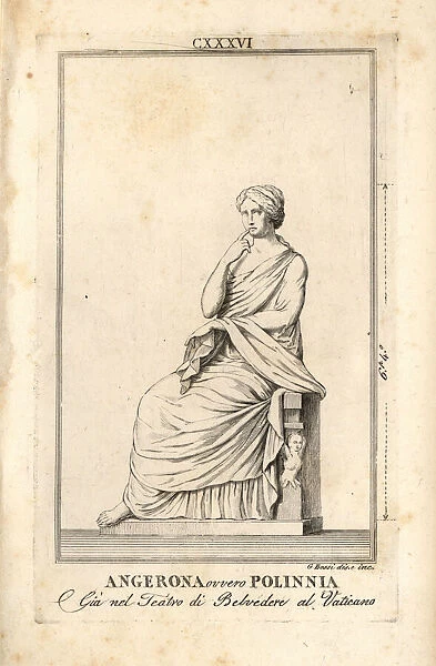 Statue of Angerona, goddess of Rome, or Polinnia