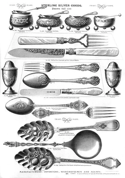 Sterling silver goods, Plate 206