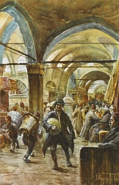Street of Book Sellers, Grand Bazaar, Constantinople