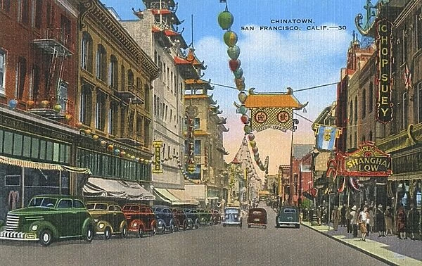 Street in Chinatown, San Francisco, California, USA