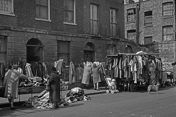 A street market in Londons East End