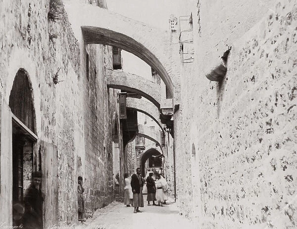 Street scene in Jerusalem, Palestine (Israel) c. 1890
