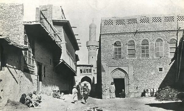 Street scene in a town, Mesopotamia, WW1