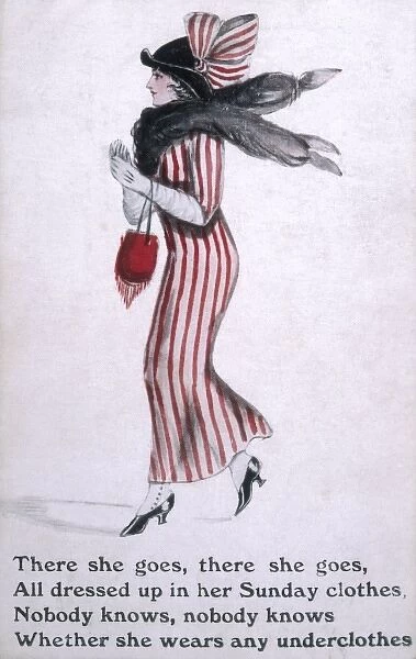 Striped Dress Circa 1918