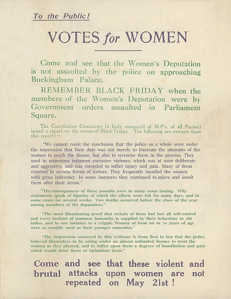Suffragette Deputation to the King 1914