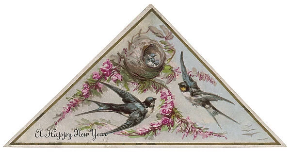 SWALLOWS ON CARD