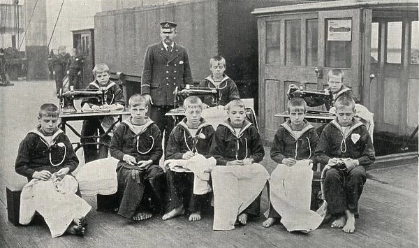 Tailoring Class, Training Ship Wellesley, North Shields