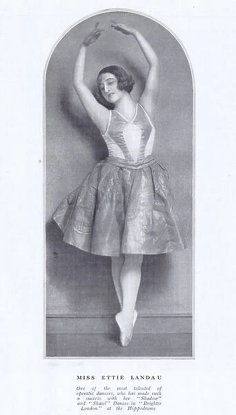 The talented operatic dancer Ettie Landau, London, 1923