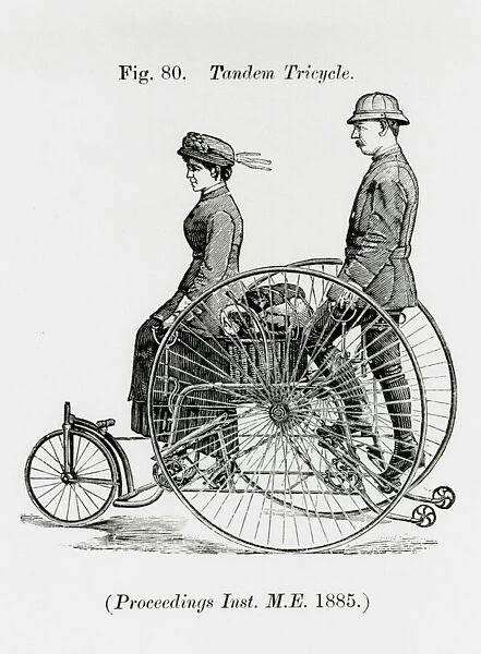 Tandem tricycle