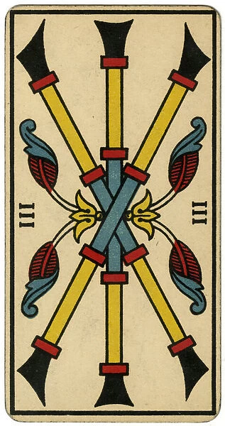 Tarot Card - Baton III
