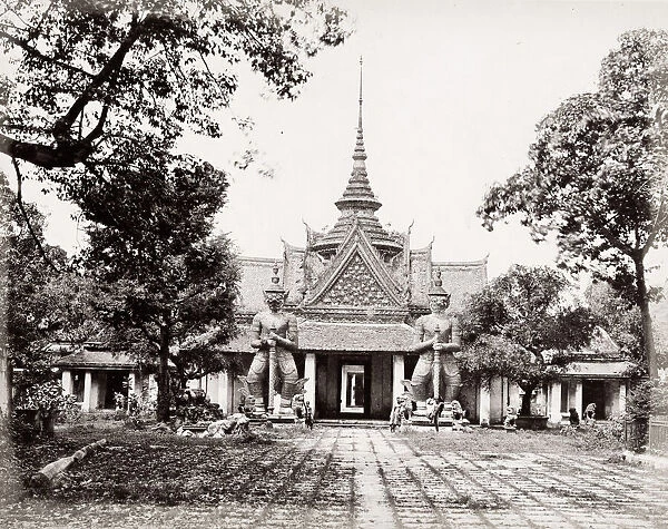 Temple entrance, probably Siam, Thailand