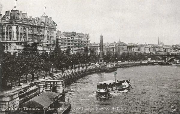 Thames Embankment - Cecil and Savoy Hotels