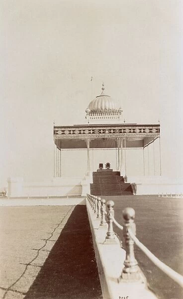 Thrones in pavilion, Coronation Durbar, Delhi, India