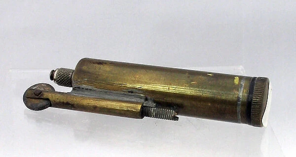 Trench Art lighter in the shape of a bullet