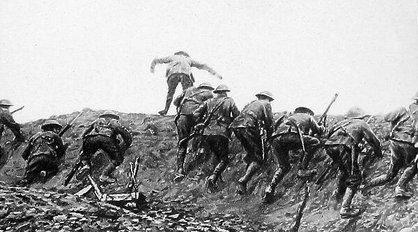 Over the top - trench warfare during WW1