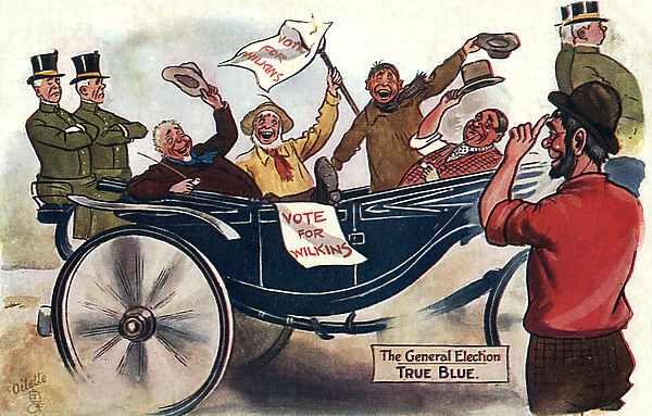 UK General Election 1906 - Winners as the True Blue