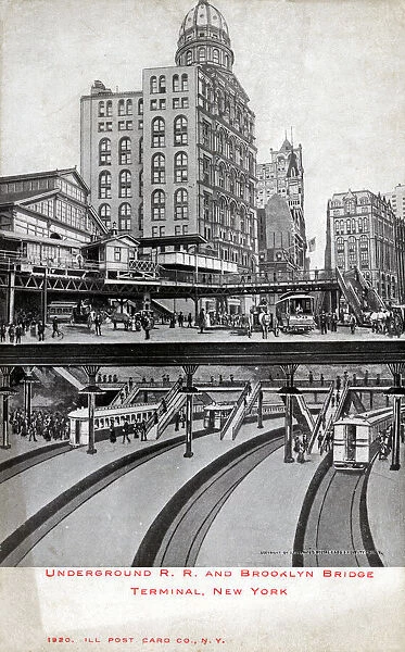 Underground railroad, Brooklyn Bridge Terminal, New York