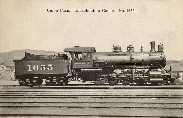 Union Pacific goods locomotive 1655, America