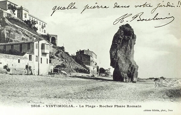 Ventimiglia, Italy - The Roman Lighthouse Rock
