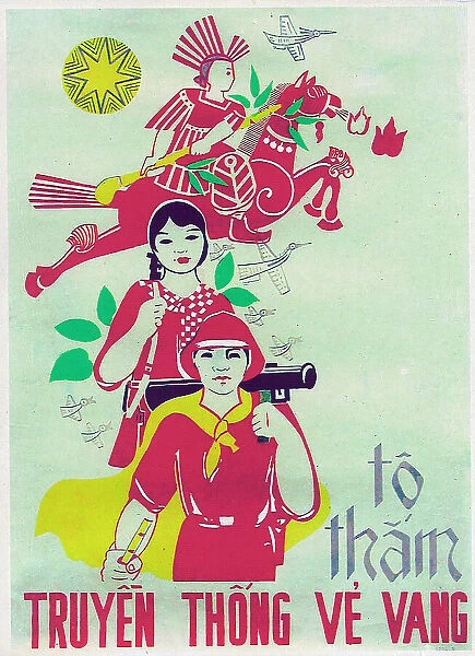 Vietnamese Patriotic Poster - Tradition is Glory