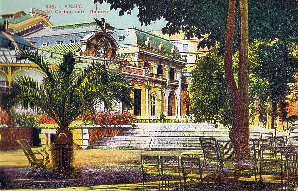 A view of the Casino and outdoor theatre at Vichy, 1920s