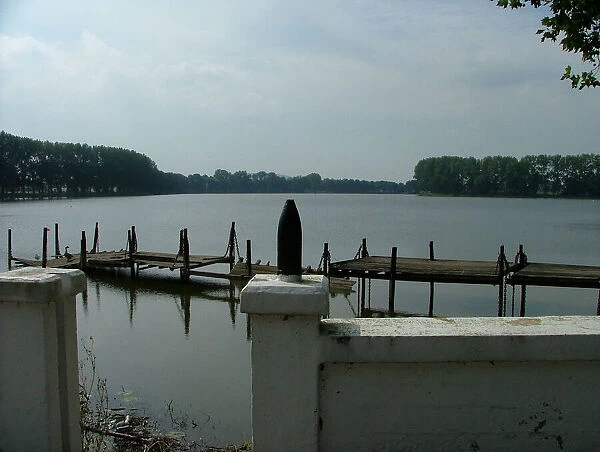 View over Dikkebus Lake, Dickebusch, Belgium