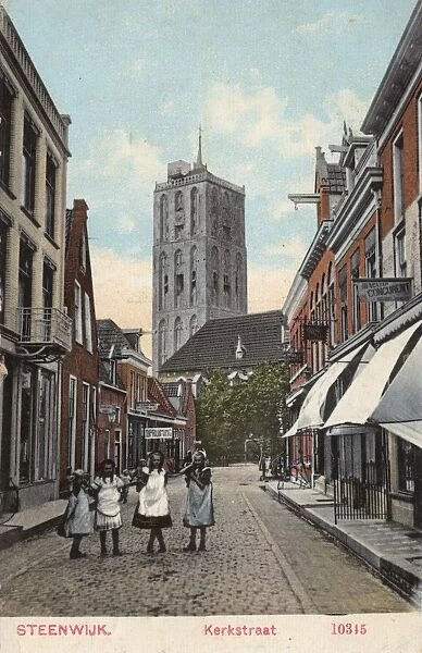 View of Kerkstraat, Steenwijk, Netherlands