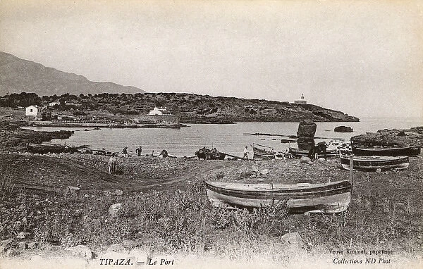 View of the port, Tipaza, Algeria, North Africa