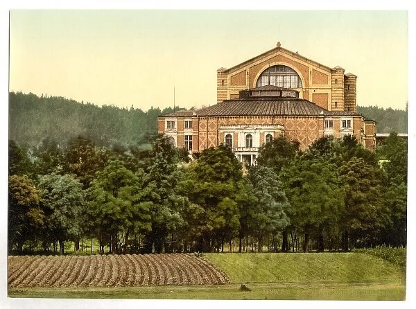 Wagners theater (i. e. Festspielhaus), Bayreuth, Bavaria, Ge