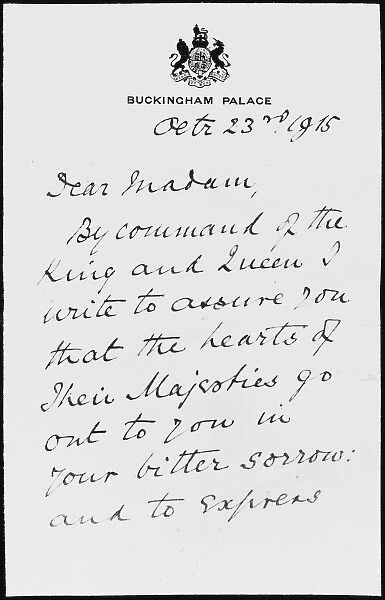 Wartime letter of condolence