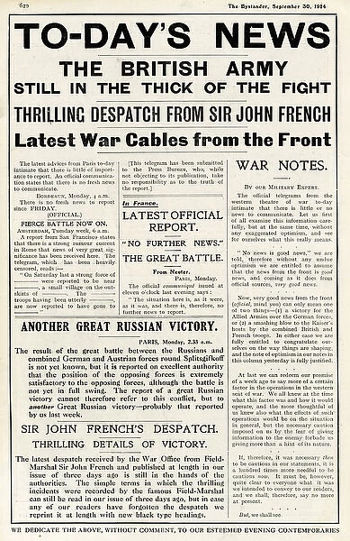 Wartime news satire, WW1