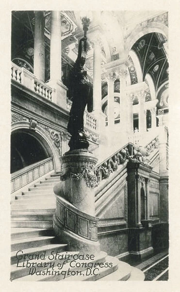 Washington DC, USA - Grand Staircase - Library of Congress