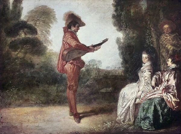 WATTEAU, Jean-Antoine (1684-1721). L enchanteur