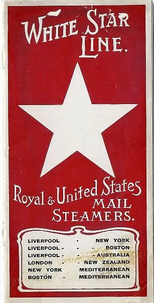 White Star Line, Royal & US Mail Steamers, brochure