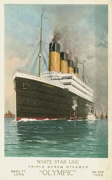 White Star Line, triple screw steamer Olympic, 882 1  /  2 ft. l