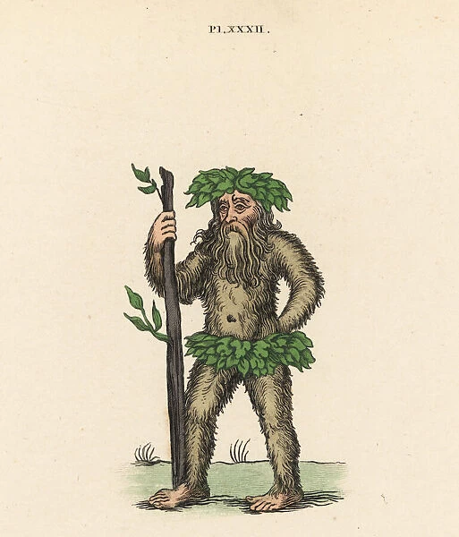Wild man from medieval pageants