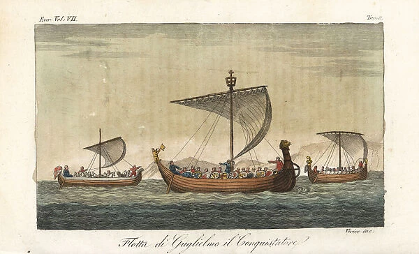William the Conquerors fleet of battleships, 11th century