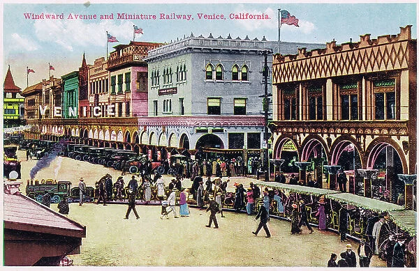 Windward Avenue and the Miniature Railway, Venice Beach