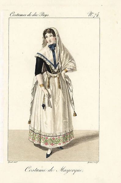 Woman of Majorca, Spain, 19th century