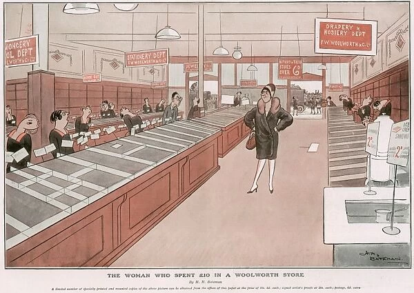 The Woman Who Spent 10 In A Woolworth Store, by H. M. Bate
