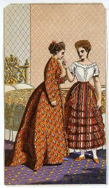 Two women with smelling salts