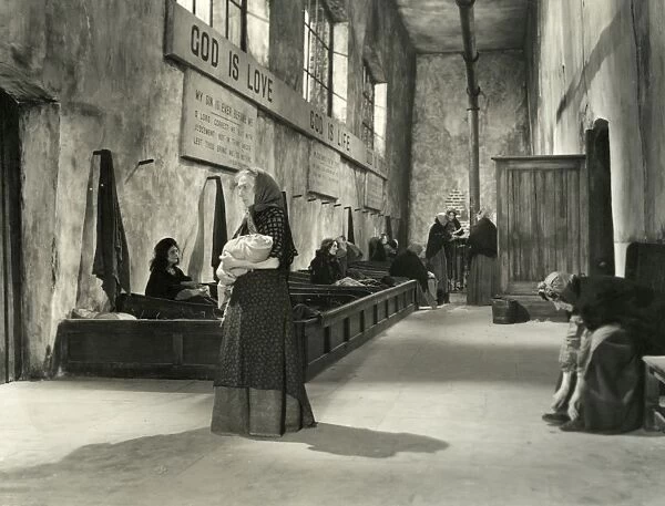 Workhouse interior, Oliver Twist film, 1948