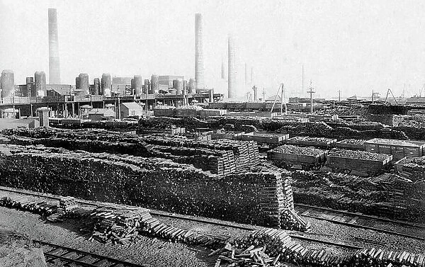 Workington Steel Works Pig Iron Stacks early 1900s
