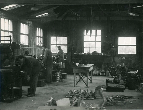 Workshop for engine test of machinery by Lawrence Hathaway