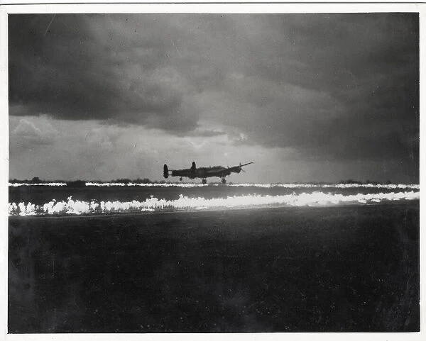 World War II Lancaster bomber takes off