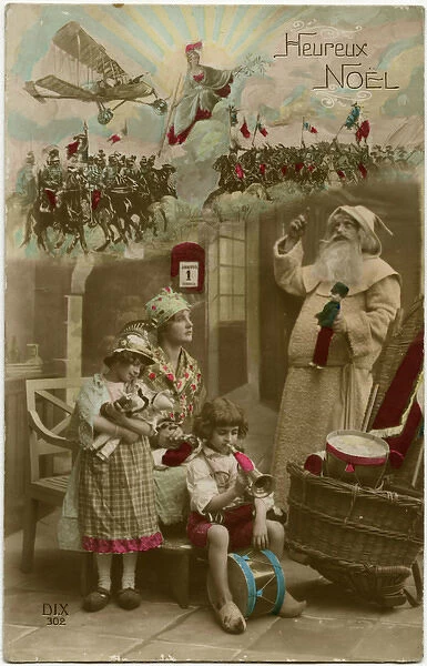 WW1 - Christmas Greetings Postcard