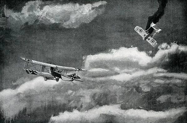 WW1 - French and German aerial combat, 1916
