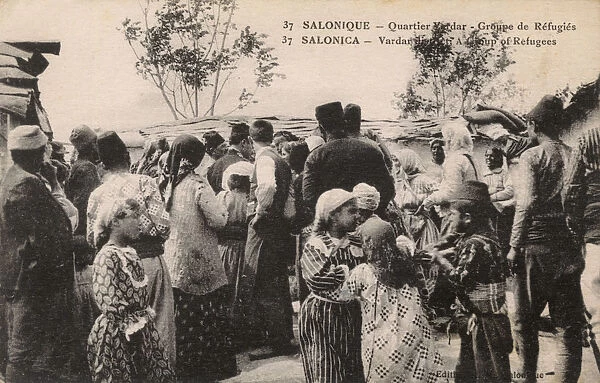 WW1 - Thessaloniki, Greece - Refugees in the Vardar Quarter